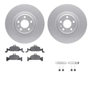 R1 Concepts WDTH1-73051 Brake Rotors - Carbon Coated W/ Euro Ceramic Pads & Hdw